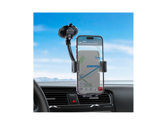 Hoco Car Holder H38 Cheetah – Dashboard & Windshield Mount, Black Hoco Car Holder H38 Cheetah – Dashboard & Windshield Mount, Black